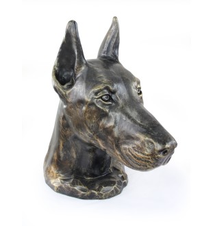 Doberman duża głowa z żywicy Art-Dog